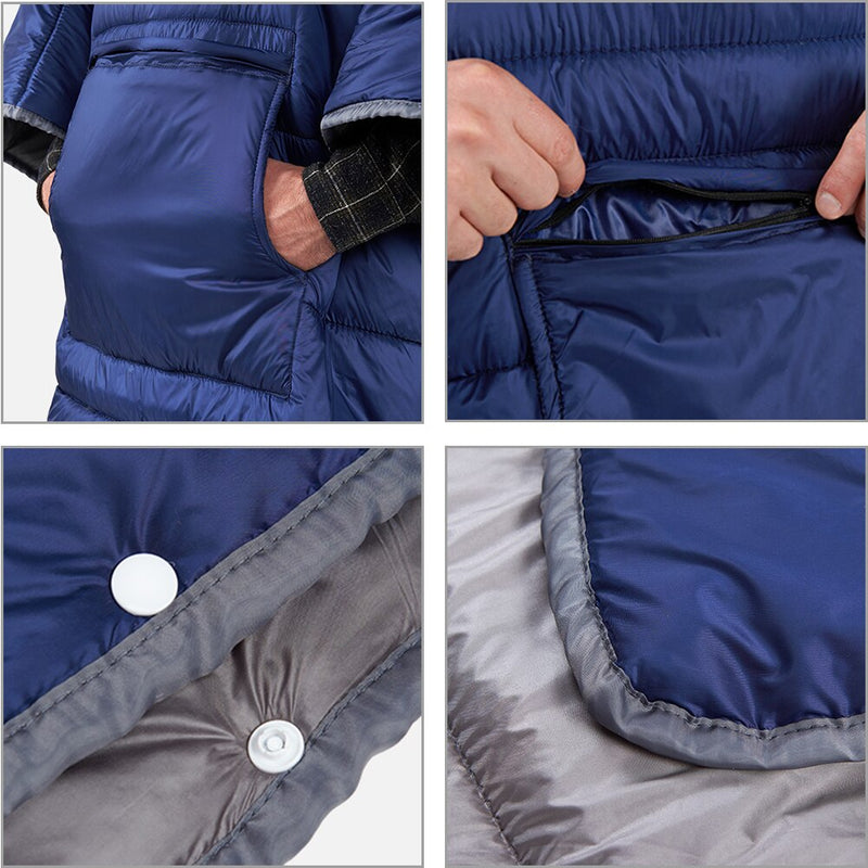 Ultralight Warm and Cozy Cloak Sleeping Pad Poncho , - Outdoor Plex