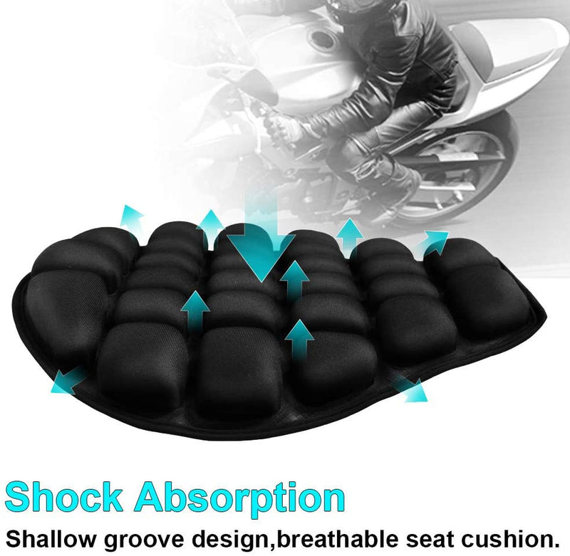 Uppblåsbar kudde för motorcykelstol