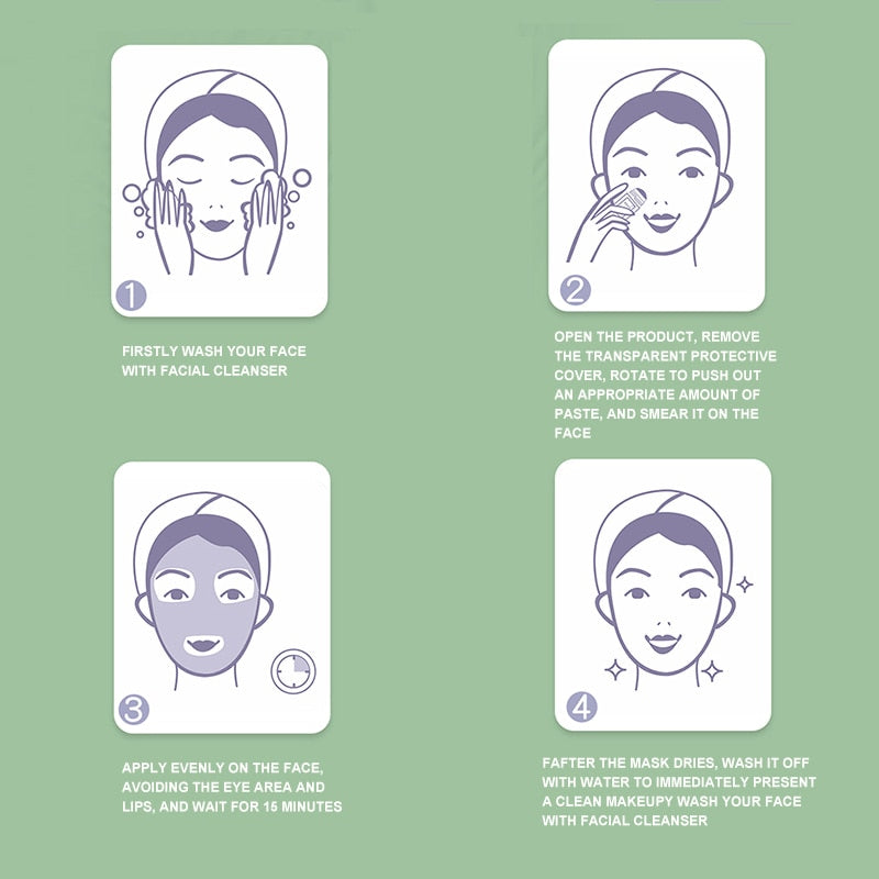 Grön mask stick | Vårdande ansiktsmask