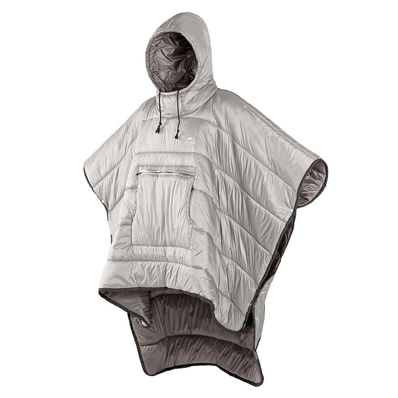 Ultralight Warm and Cozy Cloak Sleeping Pad Poncho , Grey - Outdoor Plex