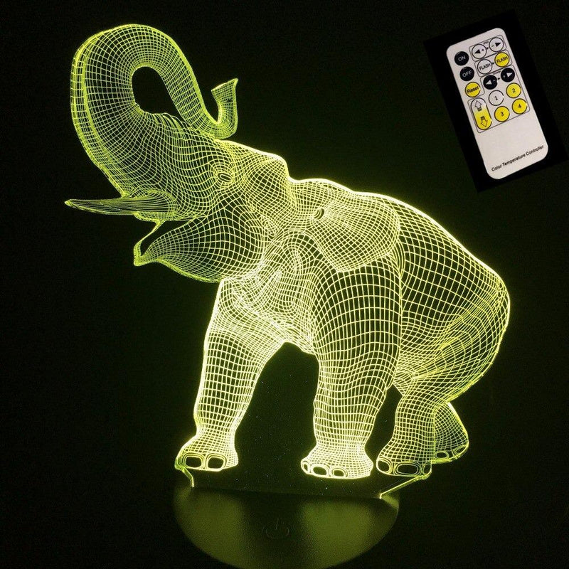 ELEPHANT 3D ILLUSION LAMP