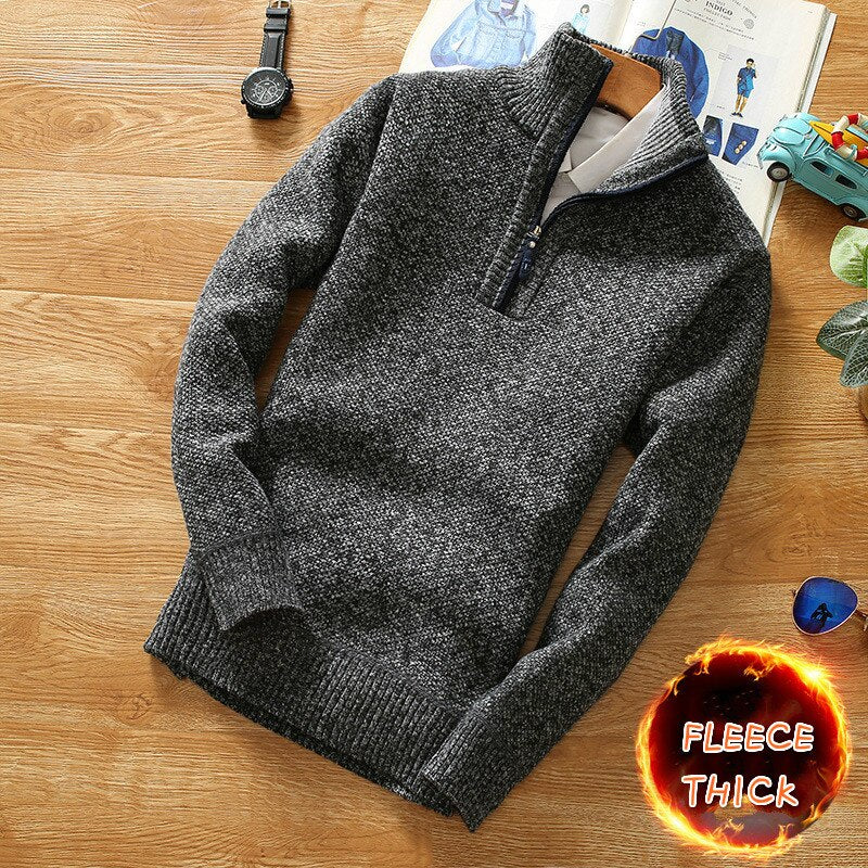 Thom - Elegant och modern fleece tjock tröja